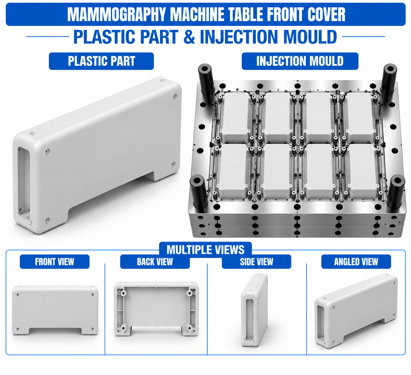 Mammography Machine Plastic Table Front Cover Mould and Moulding Service